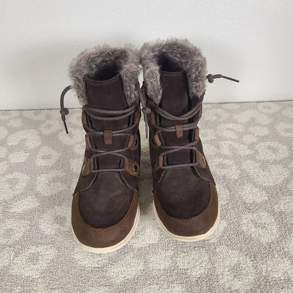 Sorel Explorer Joan Winter Boot - Womens Size 11 Brown Waterproof Leather - Picture 2 of 6